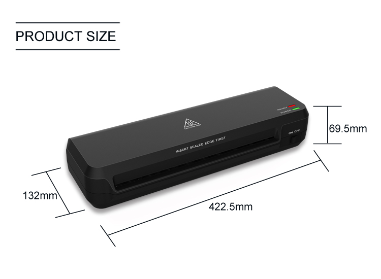 Home Office 2-Walzen-Schnellaufwärm-Heißpresse A4-Papier-Foto-Laminiermaschine